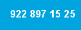 922 897 15 25